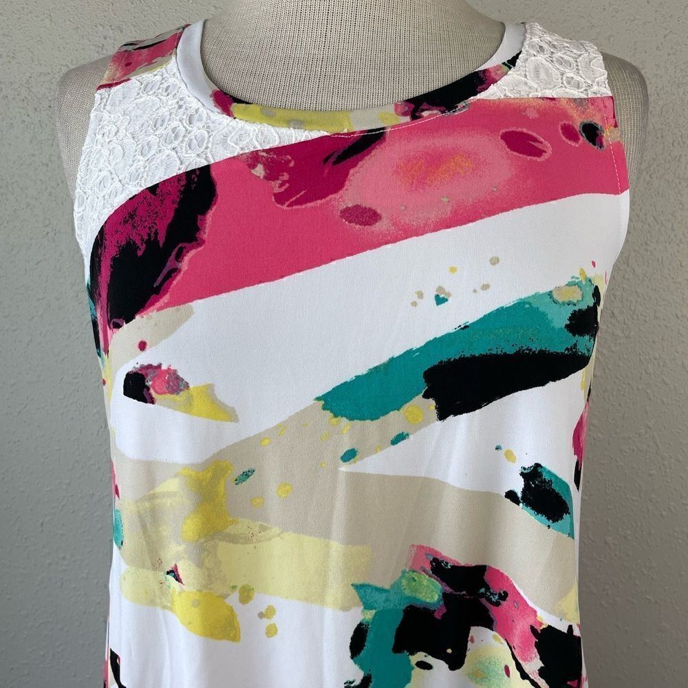 NWT Style & Co Ray of Light Sleeveless Blouse Top Size XS - Picture 2 of 6